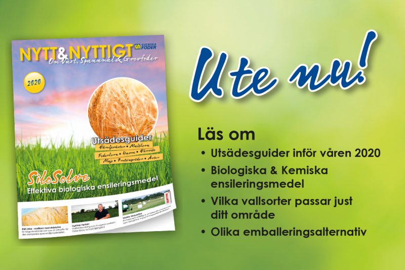 Banner Nytt & Nyttigt om Växt, Spannmål och Grovfoder