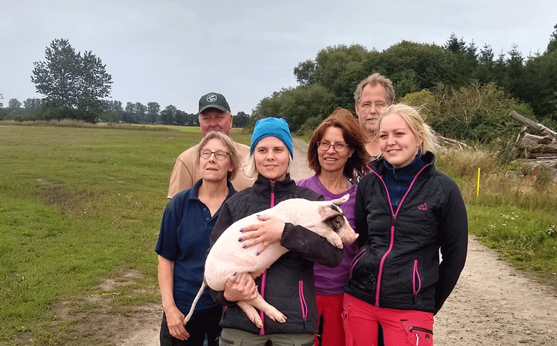 Personal på Widtsköfle gård i Skåne