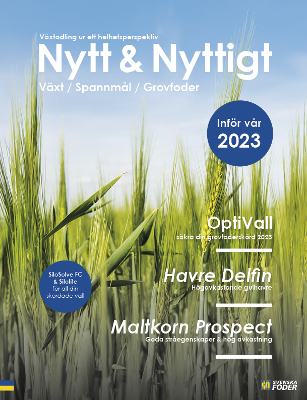 Framsida Nytt & Nyttigt om Växt, Spannmål och Grovfoder 2023